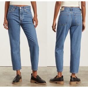 Everlane The Summer Slouch Jean Straight Leg Light Wash Mid Rise Size 25 New E19